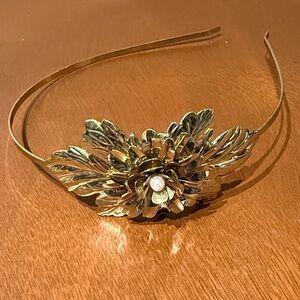 Gold Floral Headband